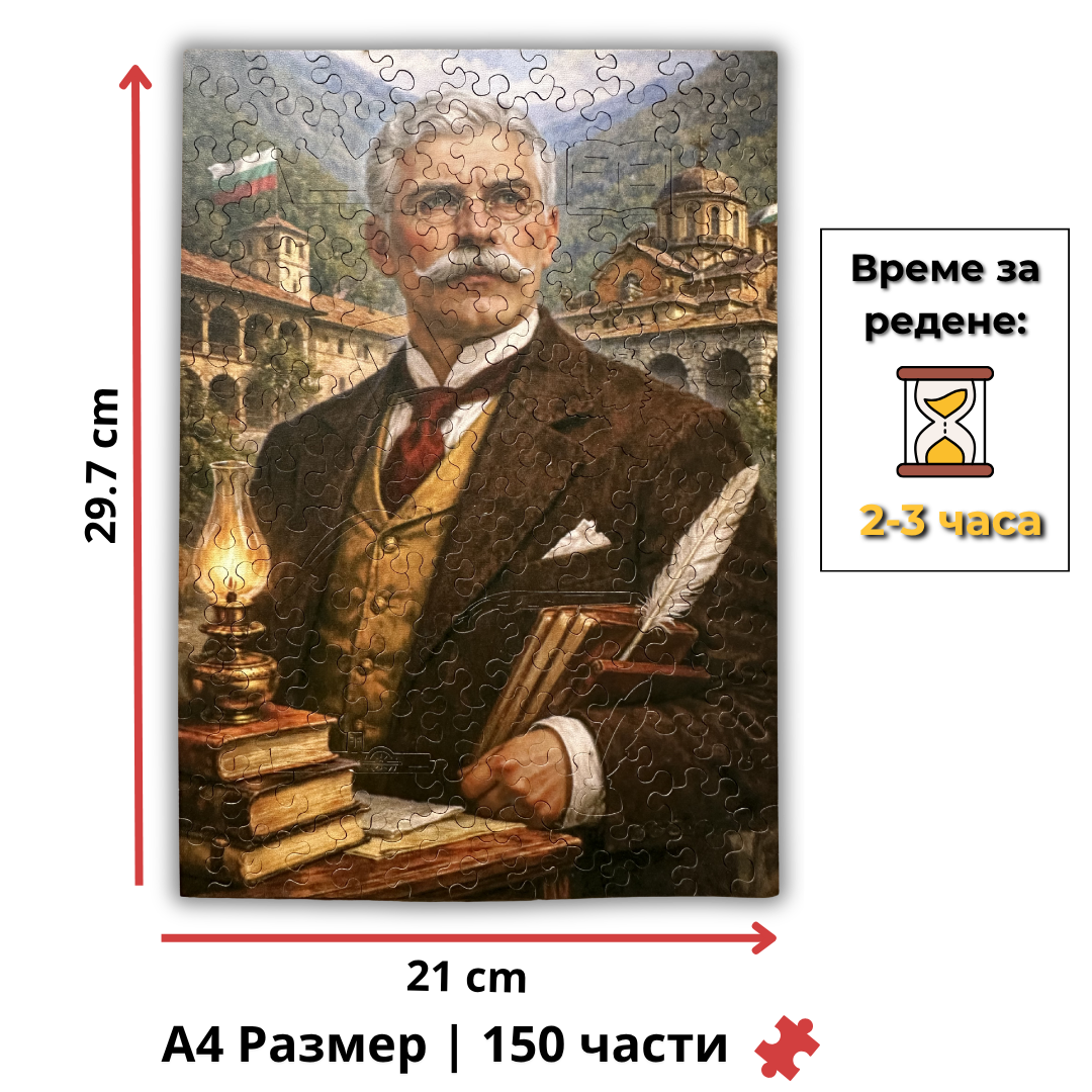 Дървен пъзел "Иван Вазов"