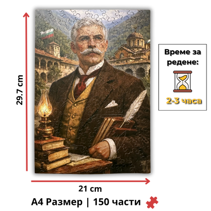 Дървен пъзел "Иван Вазов"