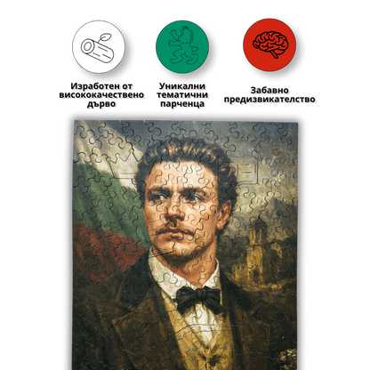 Дървен пъзел "Васил Левски"