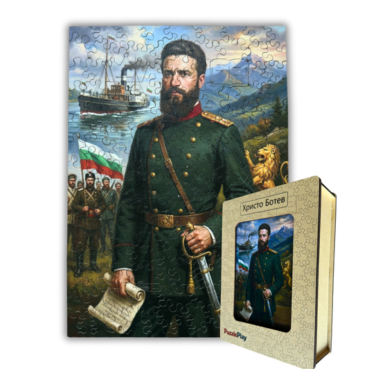Дървен пъзел "Христо Ботев"
