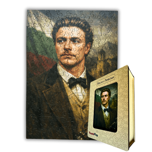 Дървен пъзел "Васил Левски"