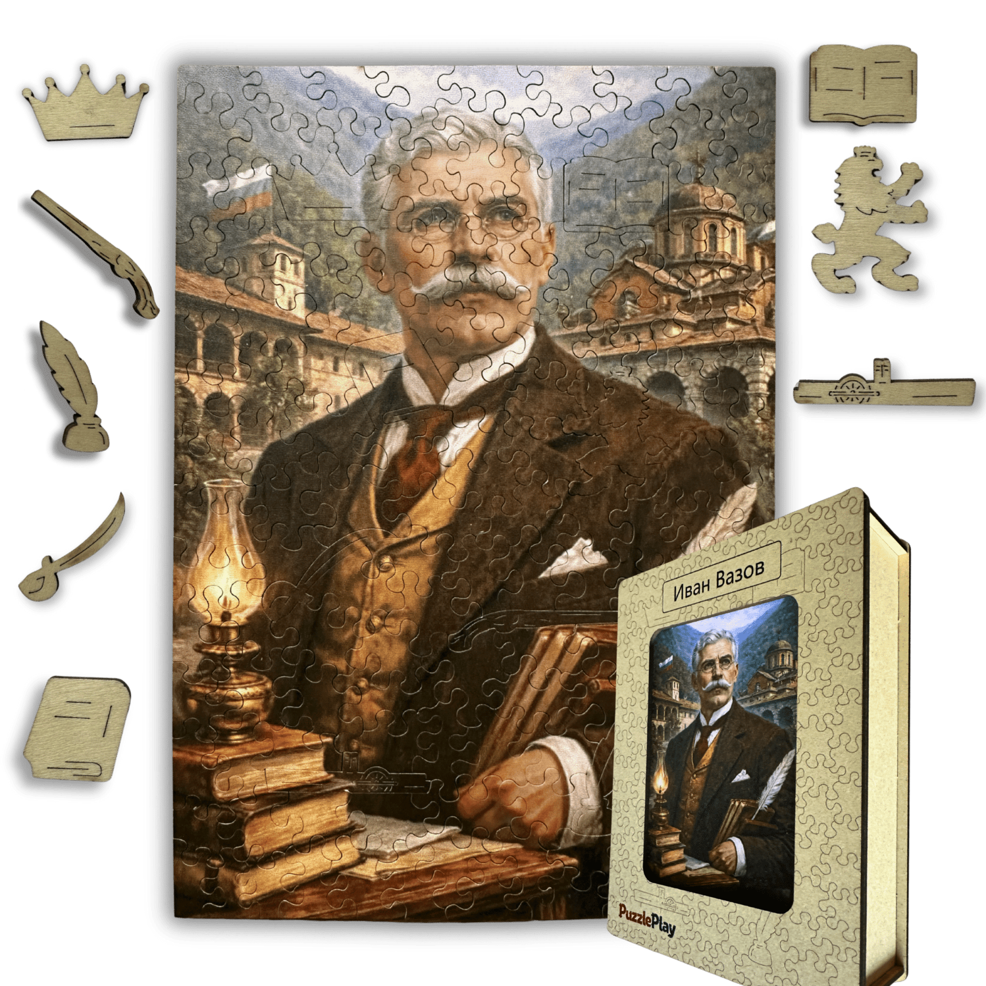 Дървен пъзел "Иван Вазов" - Puzzleplay