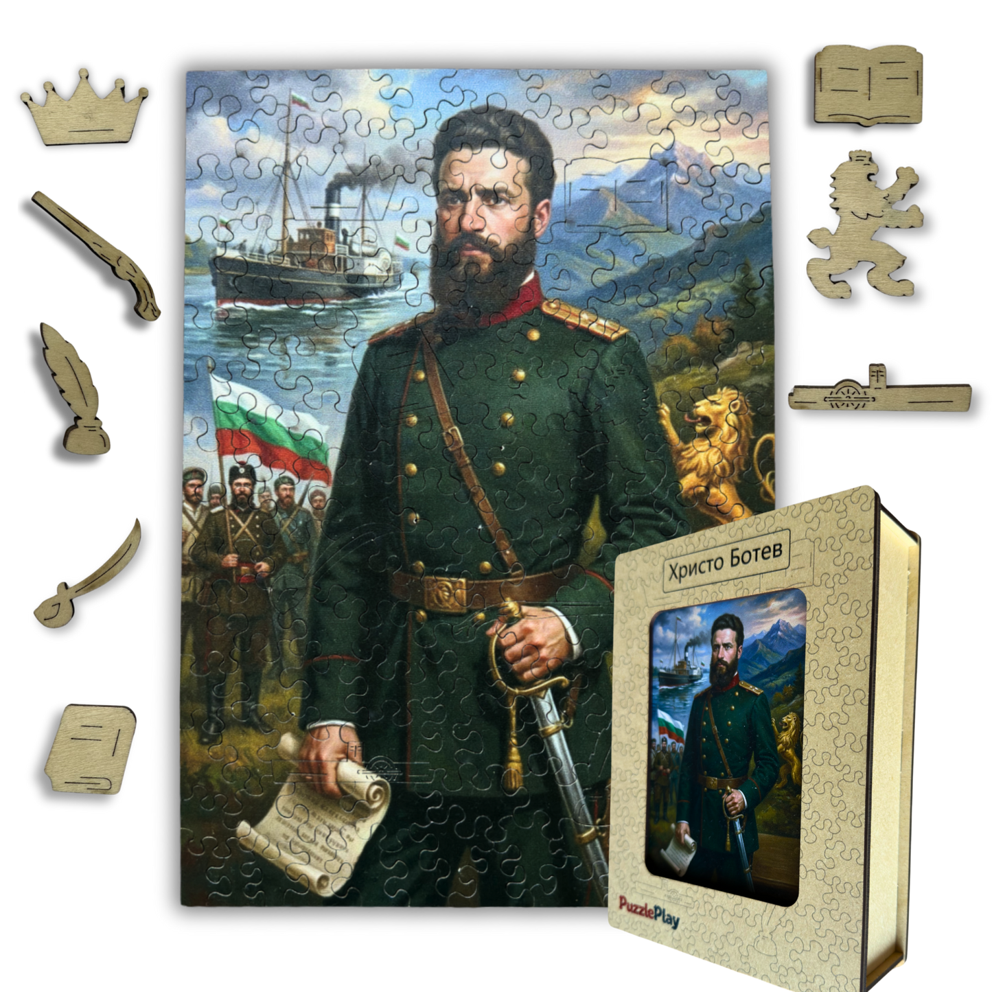 Дървен пъзел "Христо Ботев" - Puzzleplay