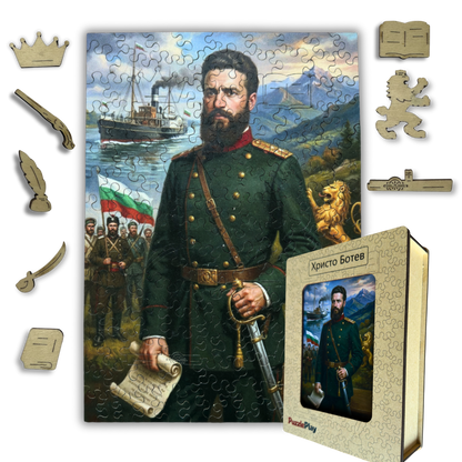 Дървен пъзел "Христо Ботев" - Puzzleplay